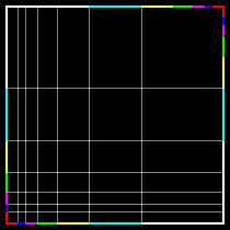 Golden Grid by Gary Meisner, used to unveil and apply phi, the golden proportion