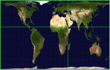 Golden Ratio or Phi point of the Earth at Mecca - Peters projection