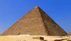 Great Pyramid of Giza, Egypt with golden ratio proportions