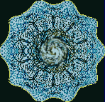 Top view of DNA molecule