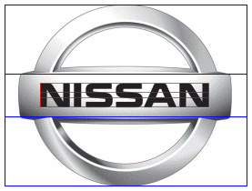 Golden ratio in NIssan logo