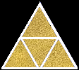 Tiled triangles illustrating three-fold symmetry