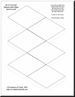 Do it yourself quasicrystal template illustrating proportions based on phi, the golden ratio