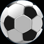 Soccer ball, with pentagon sections based on phi, the golden ratio