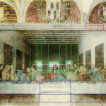 Da Vinci Last Supper showing golden ratio or phi proportions