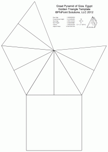 Great Pyramid golden triangle template