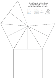 Great Pyramid golden triangle model template