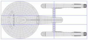 Golden ratio design of Star Trek's USS-Enterprise