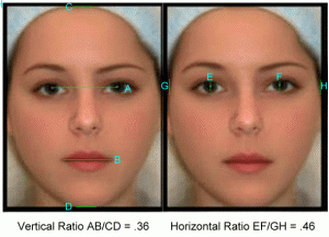 new golden ratio facial beauty markers