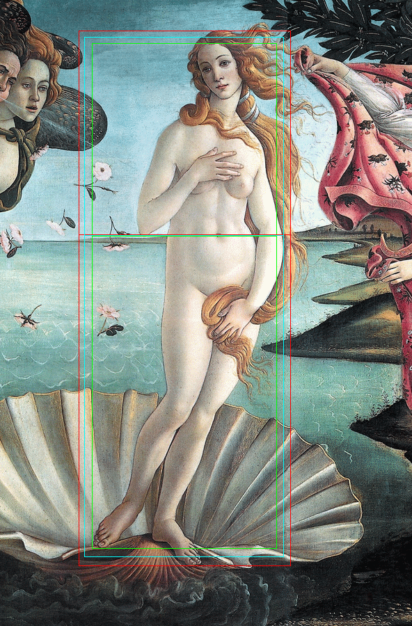 Bottocelli's Birth of Venus and golden ratio of navel