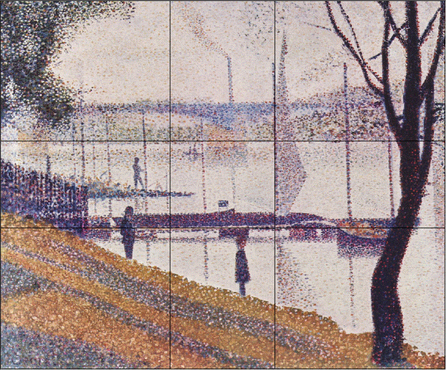 Seurat-Bridge of Courbevoie