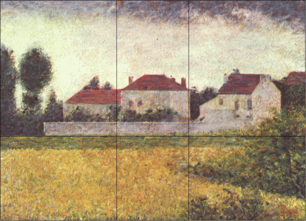 Seurat-Ville d'Avray, Die weißen Häuser