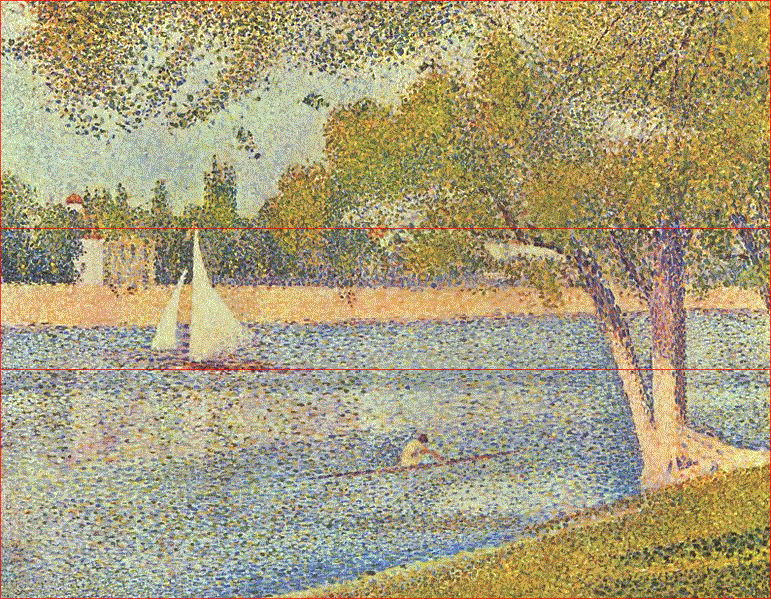 georges seurat sailboat painting