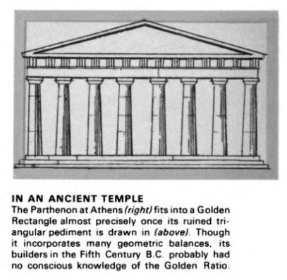 Bergamini David Mathematics Parthenon Golden Rectangle p94