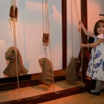 A pulley and weight system