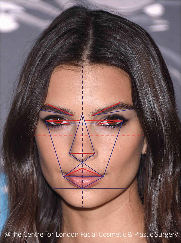 Julian De Silva Golden Ratio-Face Template Emily Ratakowski