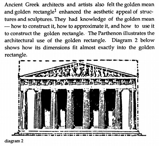 Pappas Theoni Joy of Mathematics Parthenon Golden Rectangle