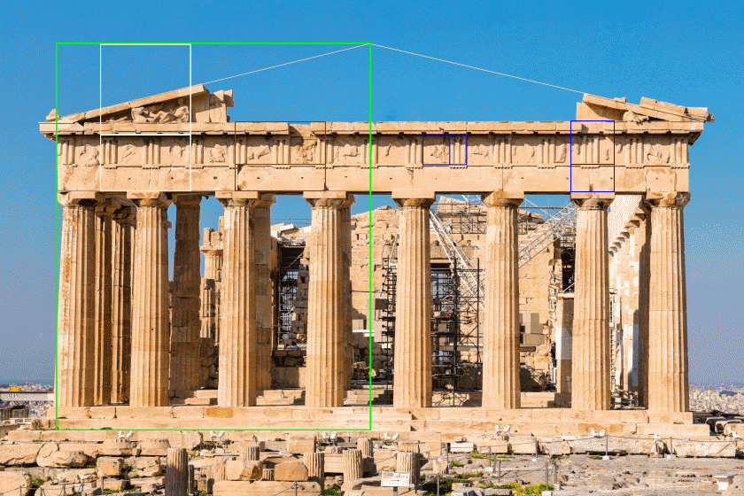 Parthenon Eastern Facade Multiple Golden Ratios