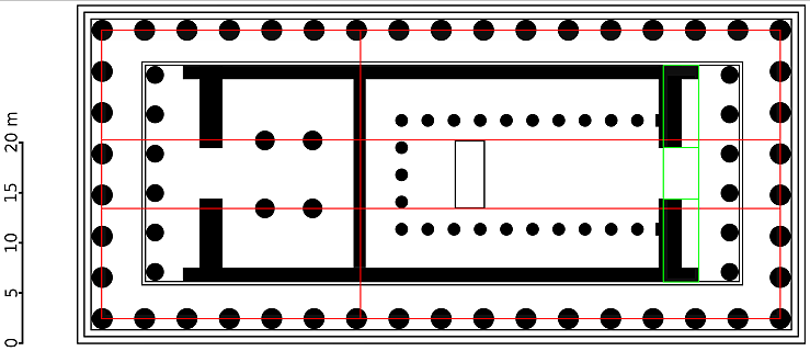 Parthenon Floor Plan Golden Ratios