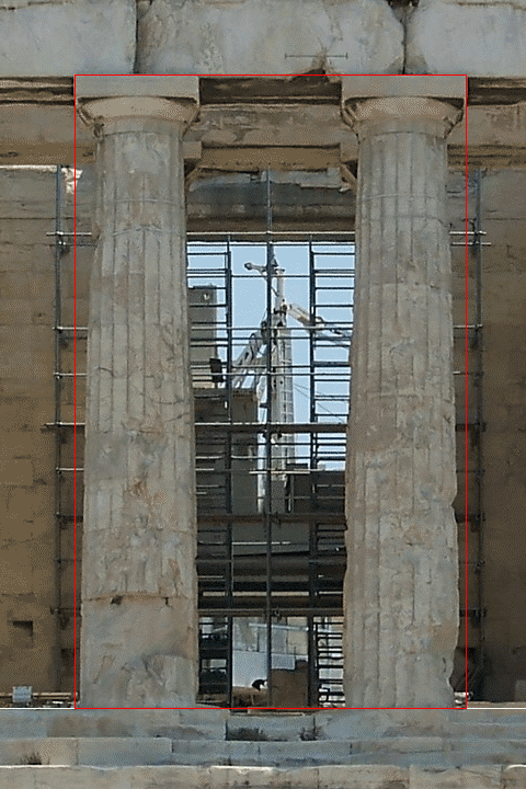 Parthenon golden ratio column pair