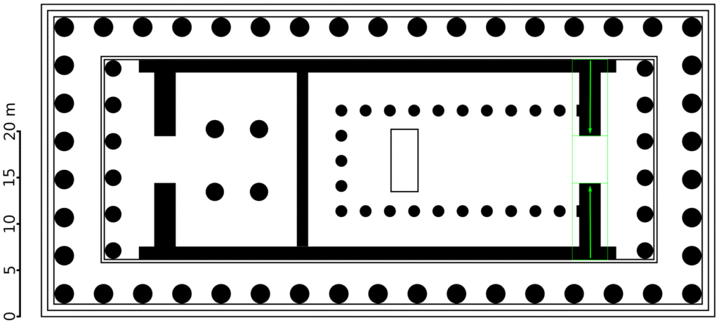 Parthenon golden ratio interior chamber entry