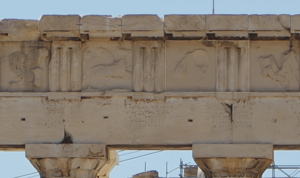 Parthenon golden ratio metope triglyph