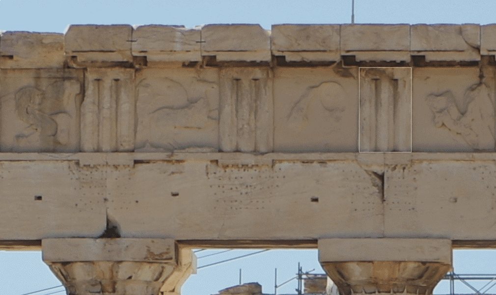 Parthenon golden ratio triglyph
