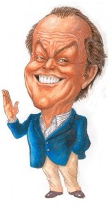 jack nicholson caricature