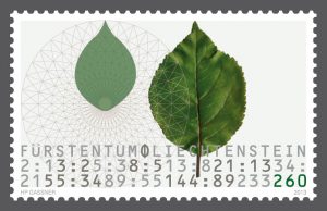 Liechtenstein Fibonacci ratio stamp