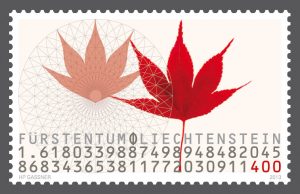 Liechtenstein golden ratio stamp