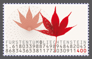 stamp-liechtenstein-dimensions-golden-ratio